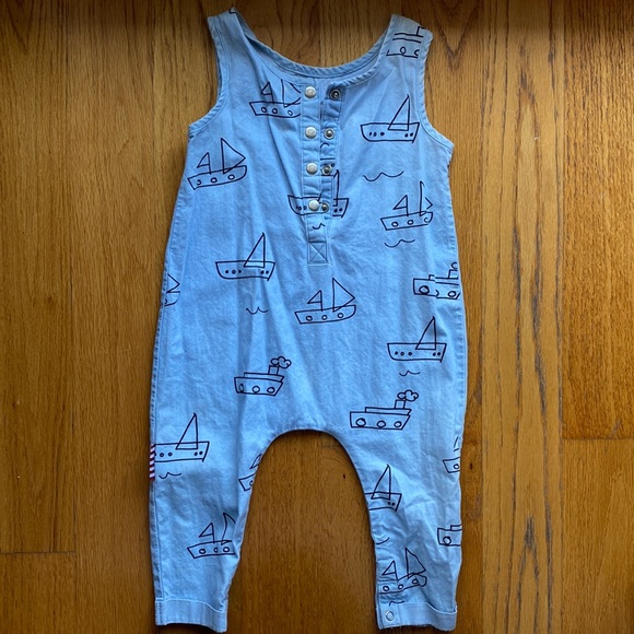 Sooki Baby chambray boat romper - Picture 1 of 3